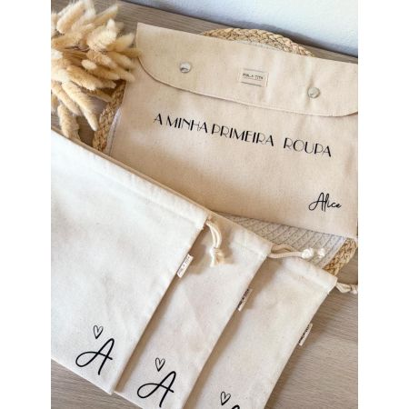 Conjunto 3 Sacos + Bolsa Envelope Simples