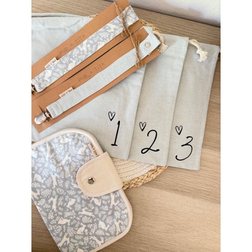 Conjunto 3 Sacos + Bolsa Envelope Simples