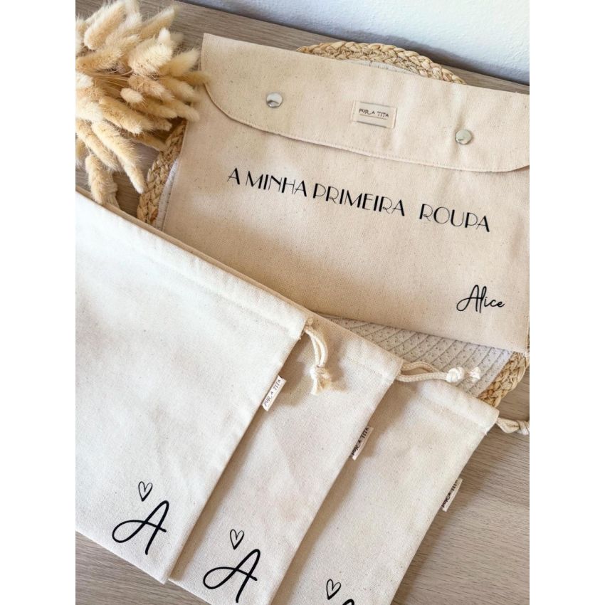 Conjunto 3 Sacos + Bolsa Envelope Simples