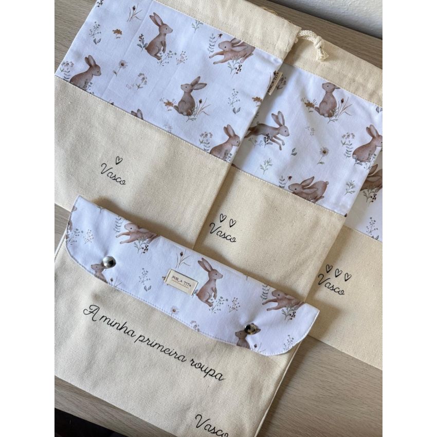 Conjunto 3 Sacos + Bolsa Envelope (2 Padrões)