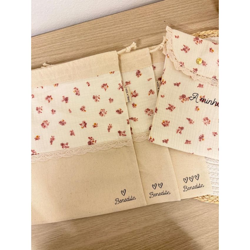 Conjunto 3 Sacos + Bolsa Envelope (2 Padrões)